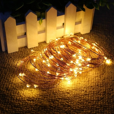 Warm White 200 LEDs Plug In Copper Wire Lights Dual Color LED String Lights 3W